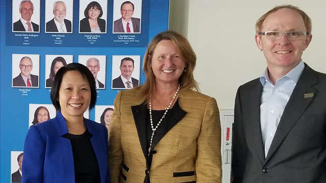 Kristy Tan Neckowicz, Connie Inman and Cornelius Fichtner